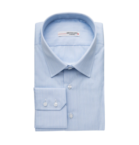 Artigiano Kander Blue Shirt Image Folded