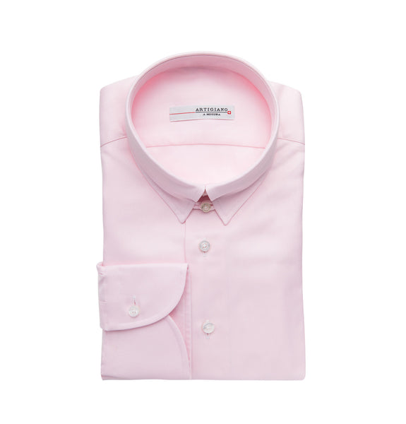 Artigiano Sihl Pink Shirt Image Folded
