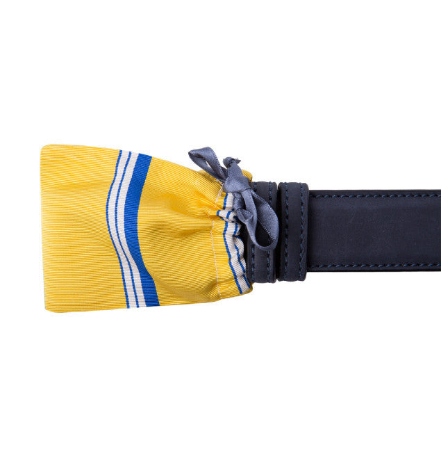 Van Laack navy leather belt bag