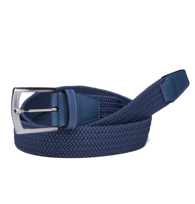 Van Laack navy woven belt