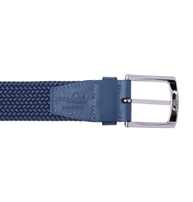 Van Laack navy woven belt back