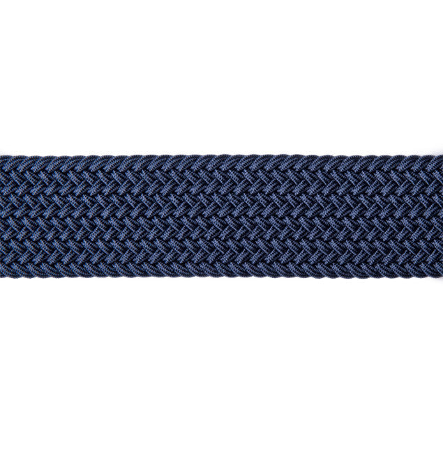 Van Laack navy woven belt weave