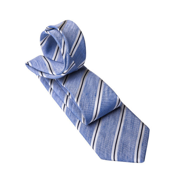 Van Laack Blue & White Tie folded