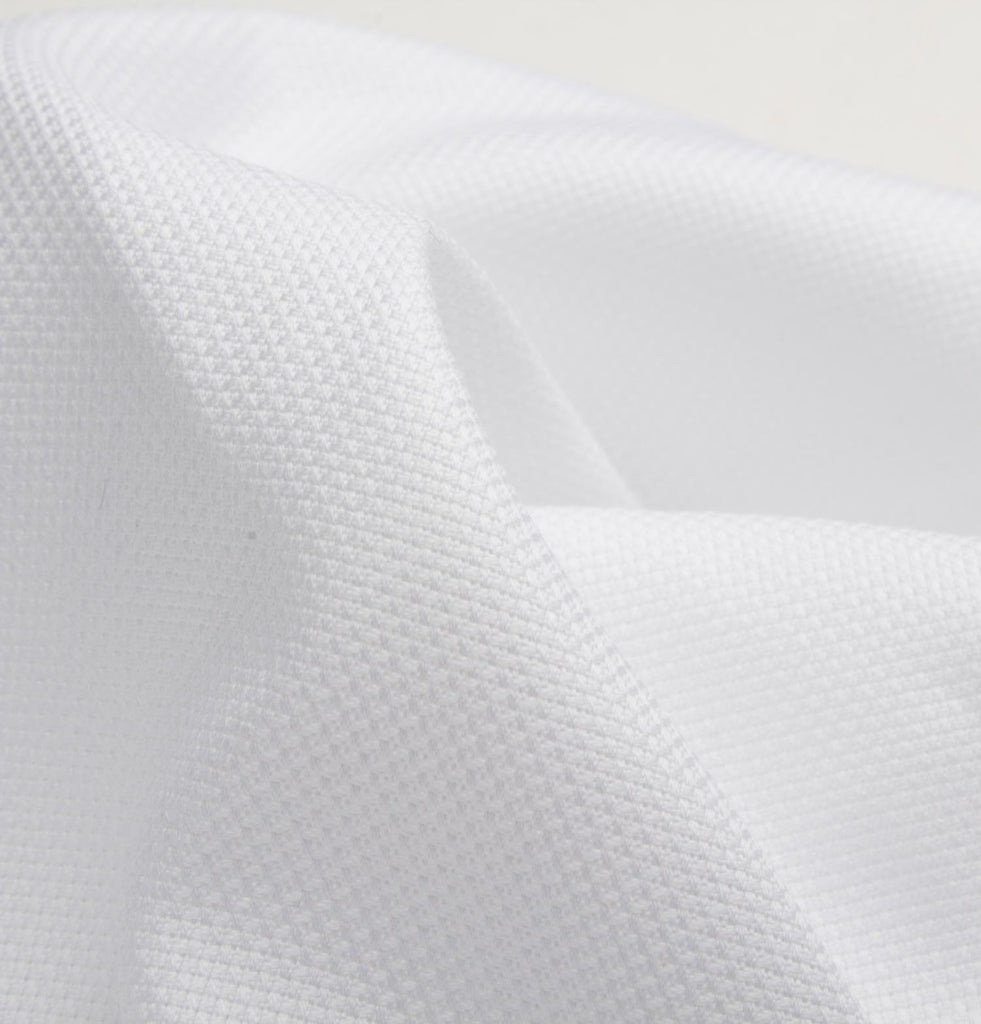 Morton Street Patchin Shirt Fabric in Chalk White