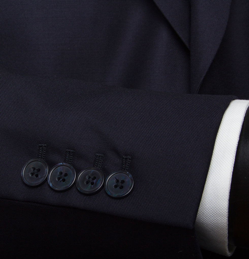 Morton Street Plain Navy Suit Featured Fabric