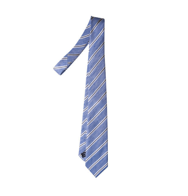 Van Laack Blue & White Tie front
