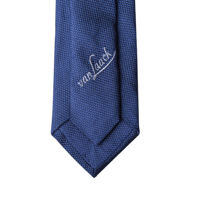 Van Laack Navy Jacquard Tie label