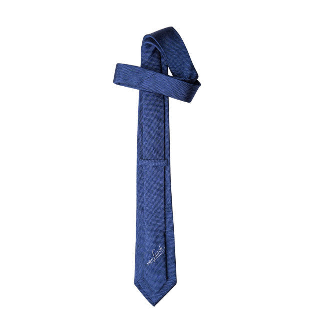 Van Laack Navy Jacquard Tie back