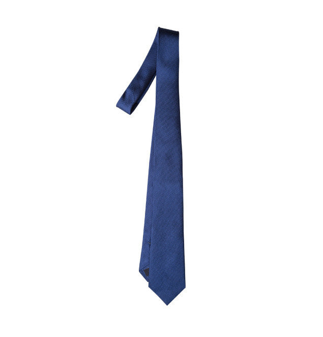 Van Laack Navy Jacquard Tie front